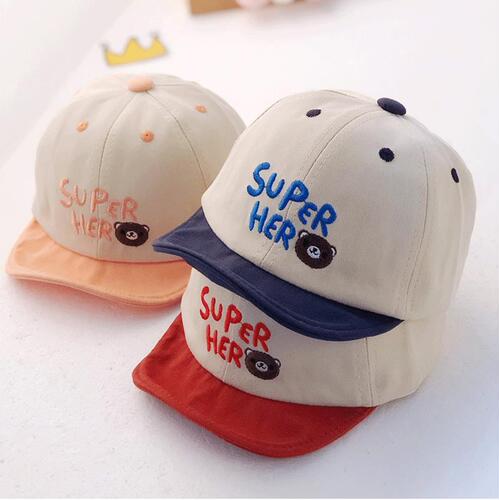 Spring and Autumn New Baby Hats 0-3-6-24 Months Peaked Hats Men's and Women's Baby Hats Autumn Children's Baseball Hats