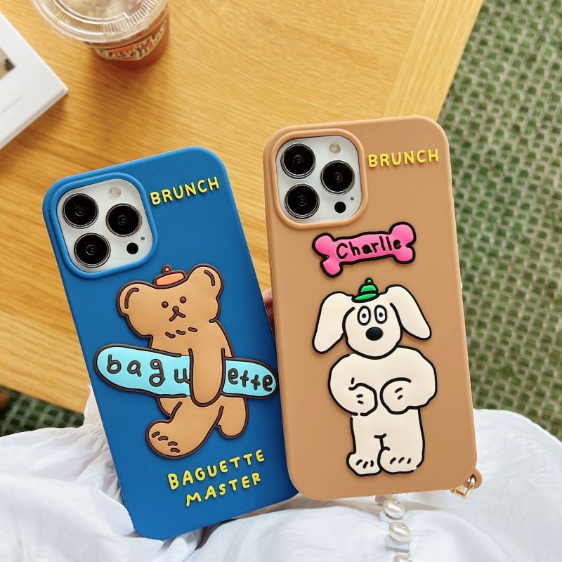 Silikon Handyhülle Für Iphone Mit Bread Bear Motiv Stoßfest_voghion.com