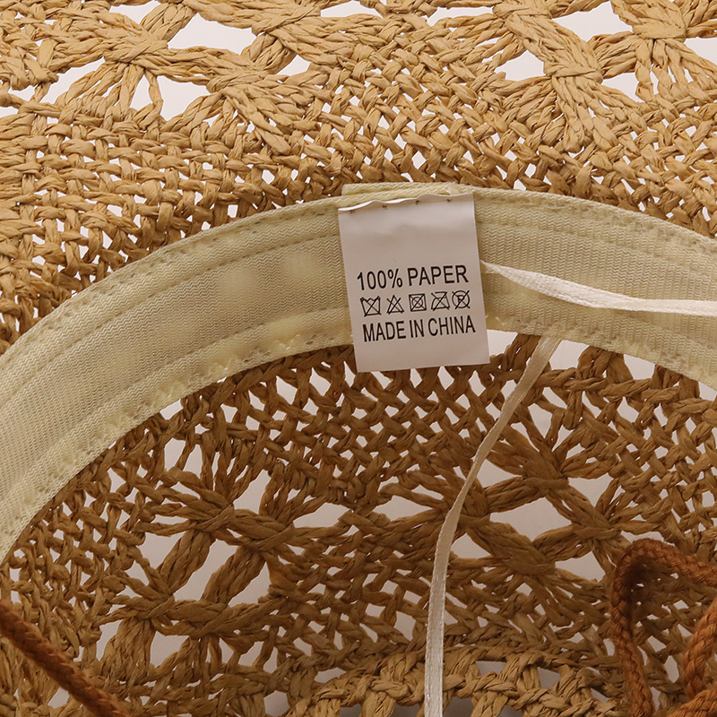 Fashion Sunscreen Cowboy Hand-woven Straw Hat display picture 11