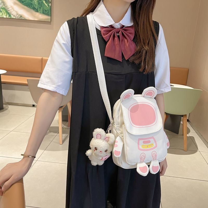 日系可爱小包夏季宇航员小清新尼龙防水包少女心高颜值单肩小挎包