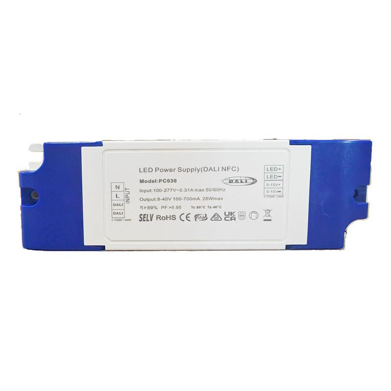 28W2-40V 100-700мА совместимо с DALI/0-10В настройка с NFC PC IP20 диммируемая электроника