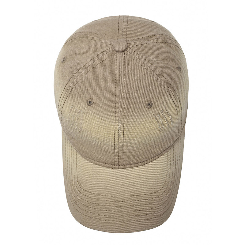 Street Style Vintage Distressed Bright Unisex Verstellbarer großer Kopfumfang Farbverlauf Baseballkappe_voghion.com