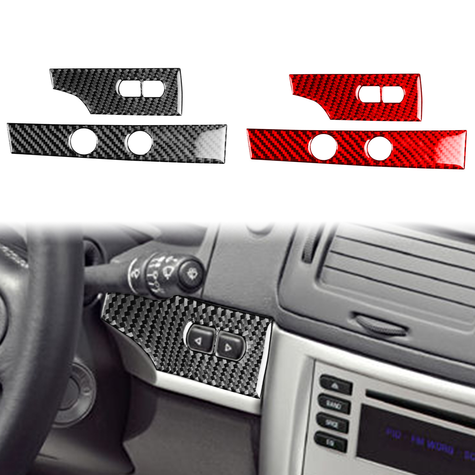 Suitable for Chevrolet 05-10 Cobalt carbon fiber interior modification central control gear steering wheel car lifting