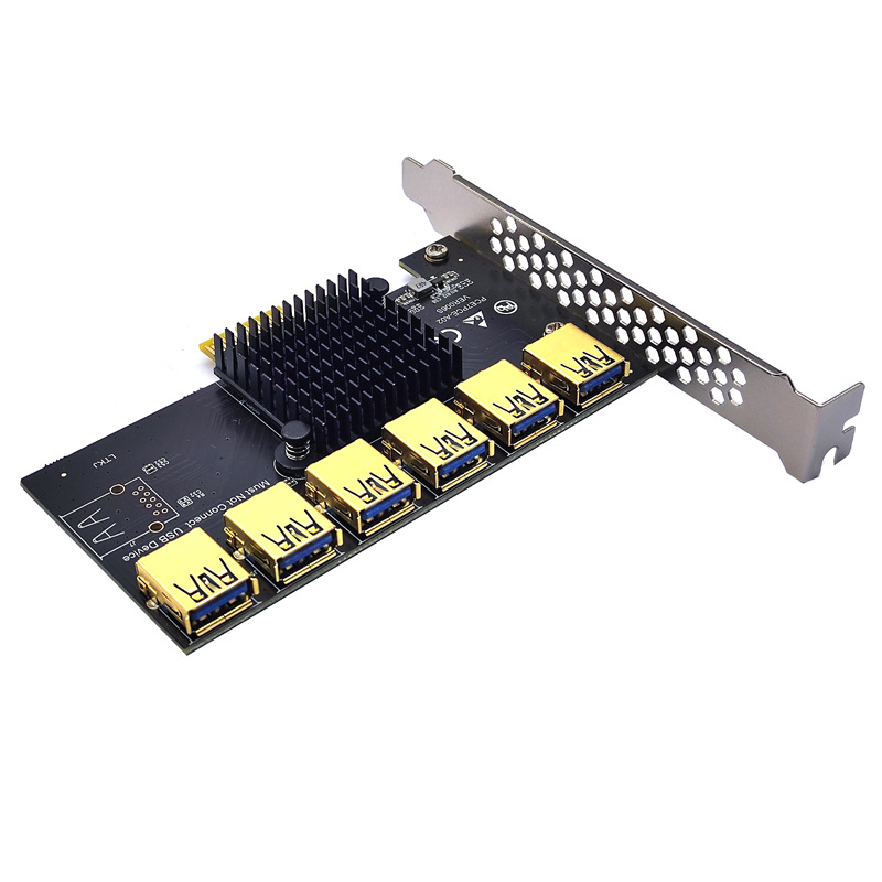 PCI-E 1ת2��4��5��6��ת�ӿ�PCI-E���һ����USB3.0�Կ���չ��