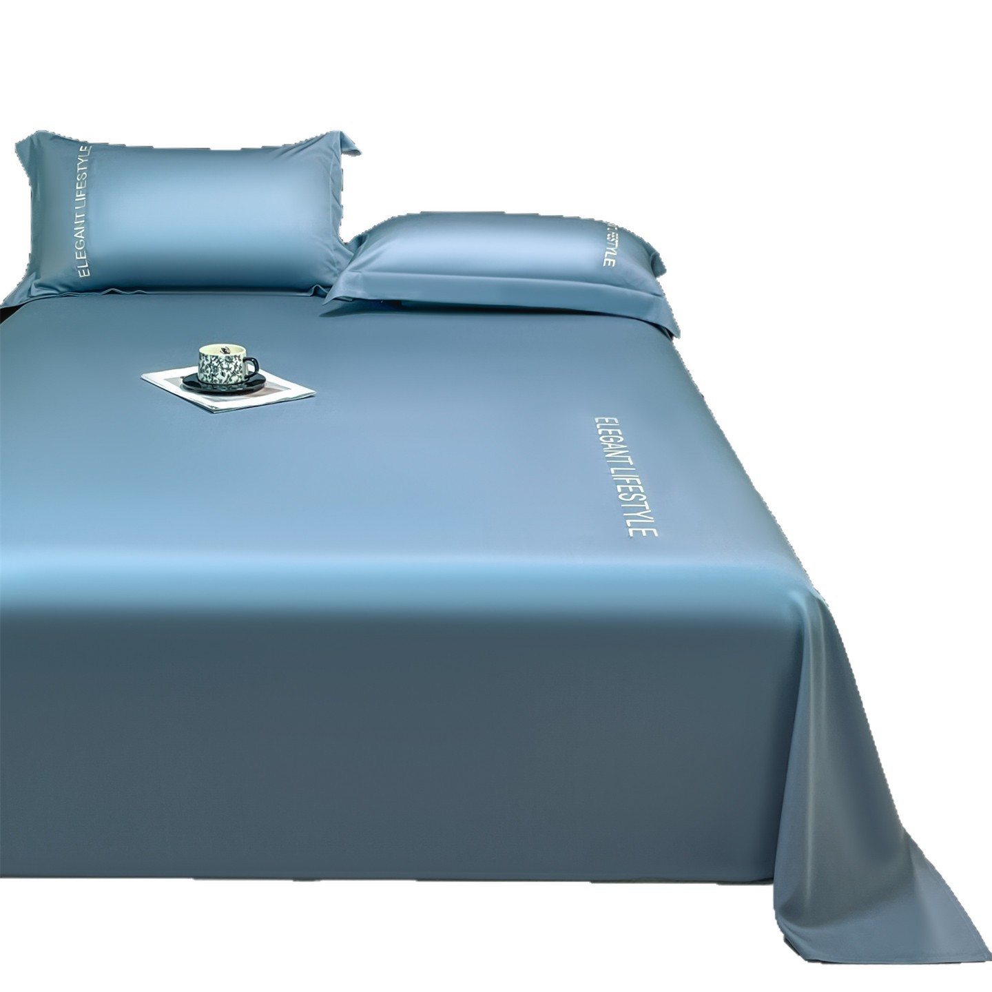 Madre y bebé de verano sábanas de seda de hielo una sola pieza se puede lavar en máquina sábanas de dormir desnudas sábanas dobles cubiertas de almohada de tres piezas sábanas de dormitorio