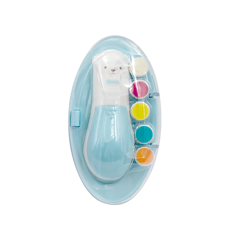 Fábrica transfronteriza cabello lacio cinco en uno mascota bebé bebé pulido de uñas eléctrico juego de manicura para niños herramientas de uñas