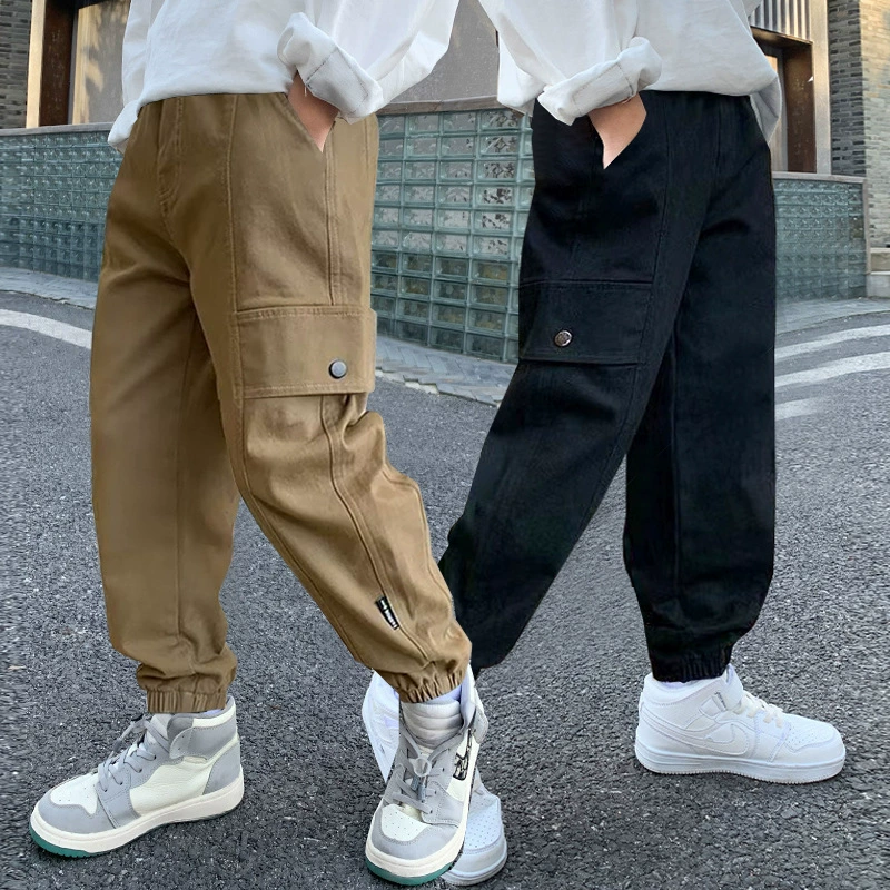 Детские жареные уличные красивые бархатные штаны осенние и зимние модные штаны для мальчиков красивые теплые и удобные спортивные штаны