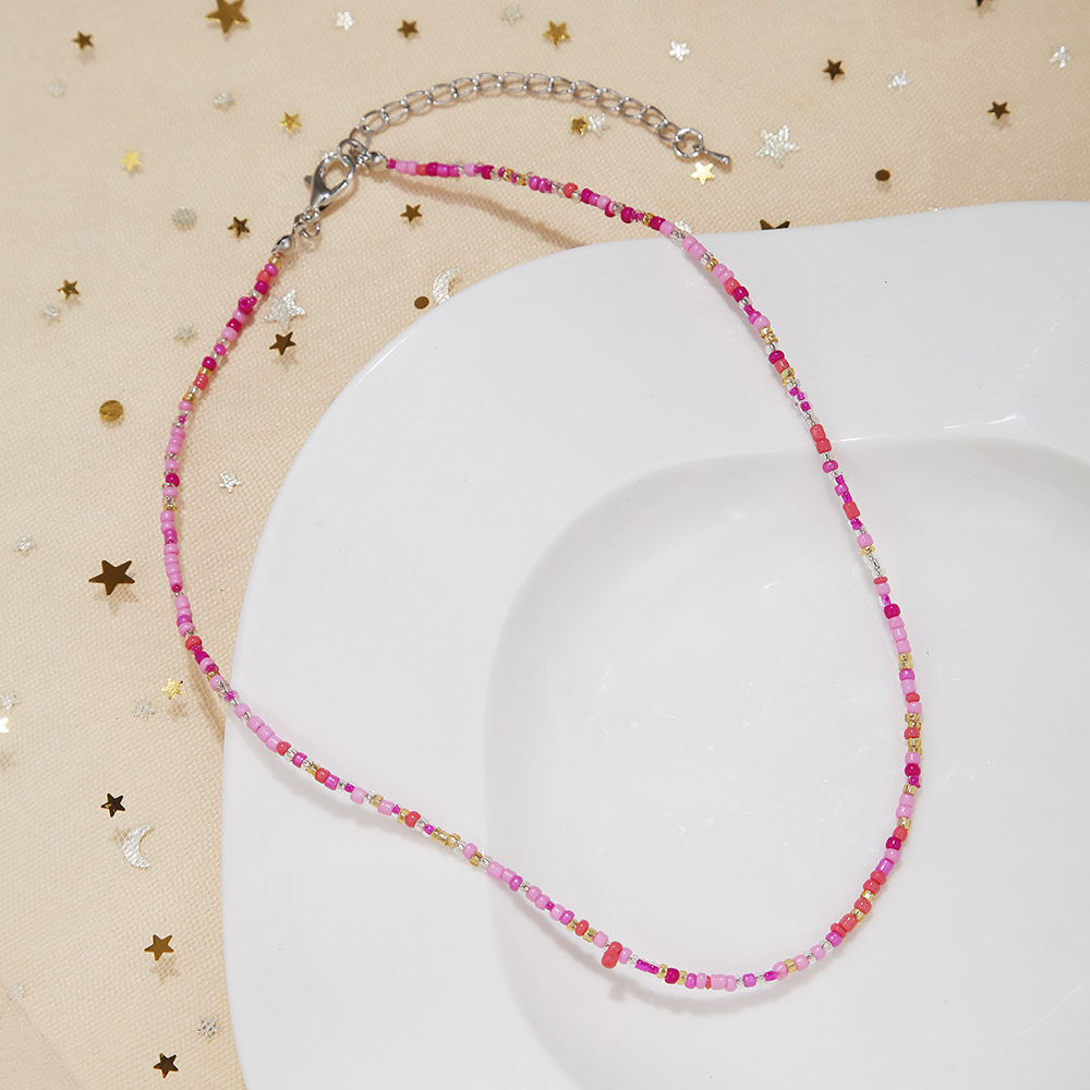 1 Piece Quantity Street Occasion 1 Piece Fashion Geometric Glass Beads Women's Necklace