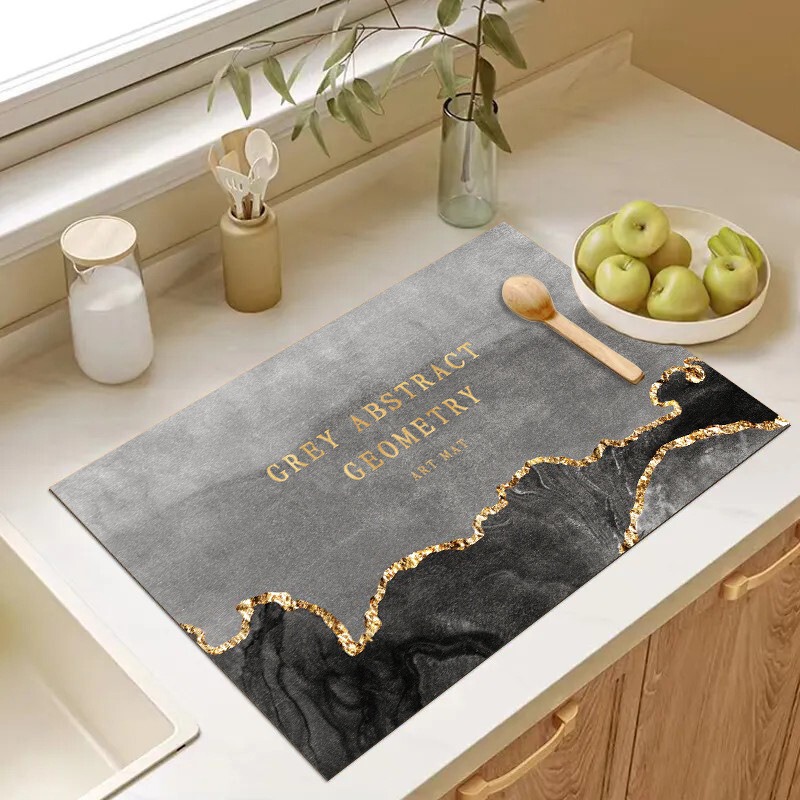Special Drain Mat for Home Kitchen, Diatomaceous Earth Countertop Absorbent Quick-Dry Non-Slip Table Mat, Dish Drying Mat Special Drain Mat for Home Kitchen, Diatomaceous Earth Countertop Absorbent Quick-Dry Non-Slip Table Mat, Dish Drying Mat