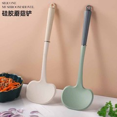 キッチンシリコンスパチュラツーインワンキノコスパチュラ小型調理スパチュラ家庭用高温耐性フライパンノンスティック特別なスプーン