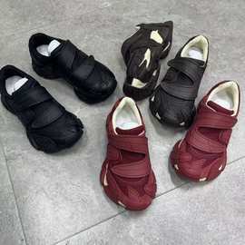 三爆魔术贴八爪鱼老爹鞋女2025新款运动鞋洋气透气时尚百搭休闲鞋