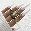 Stone inlay, cute ring heart-shaped, set