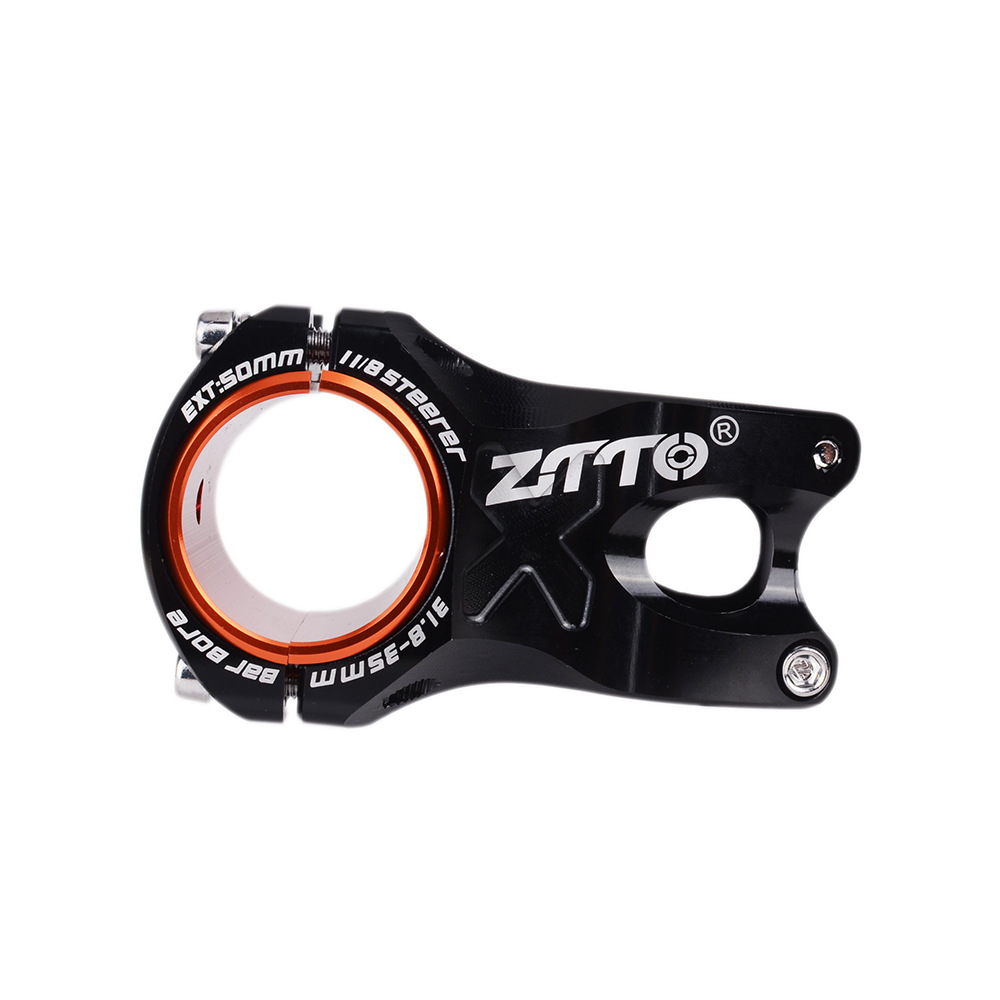 ZTTO mango de bicicleta tubo vertical hueco 0 grados de pie mango corto de pie 31,8/35mm 2 en 1 tubo vertical CNC