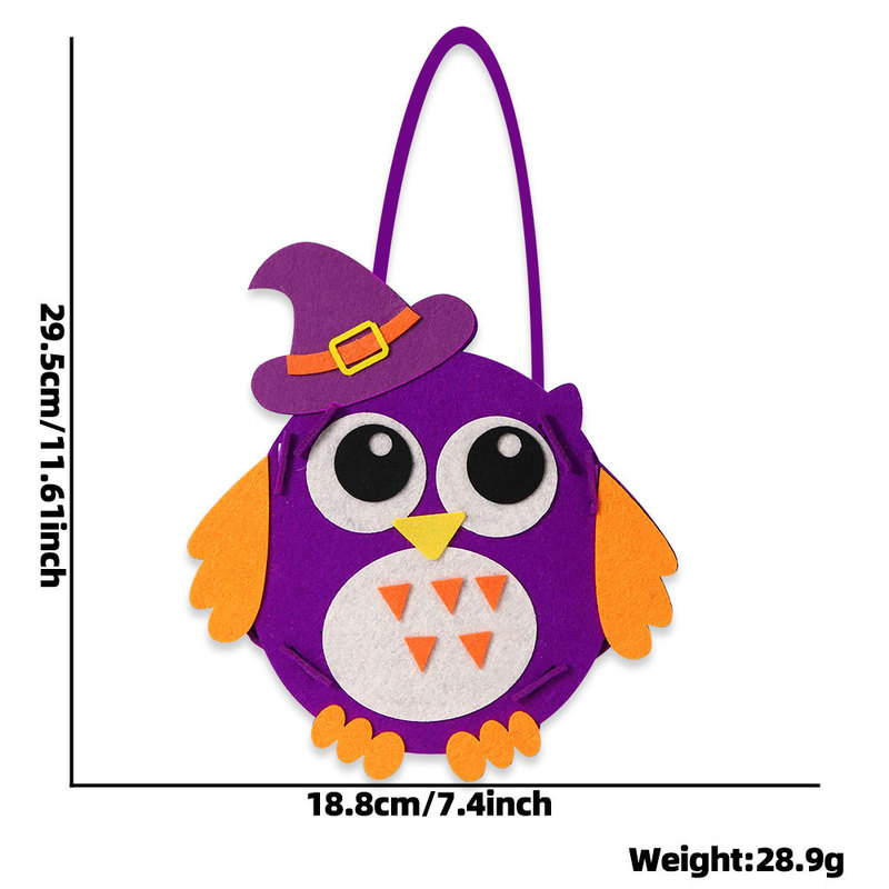 新しいハロウィンフェルトトートバッグ子供用カボチャコウモリキャンディバッグハロウィンパーティー装飾ゴーストギフトバッグ|undefined