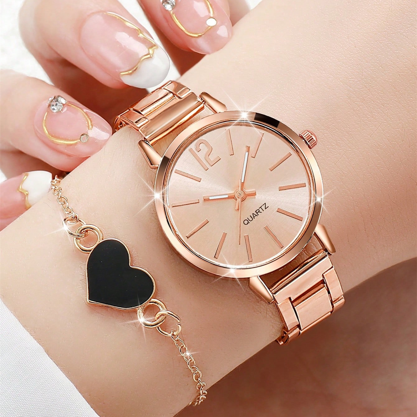 Rose gold + bracelet 1