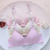 Comfortable summer colored wireless bra for breastfeeding for pregnant, front lock