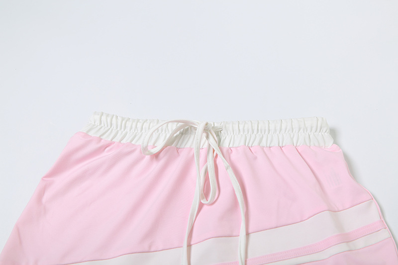 Spring Summer Women Sexy Cropped Zipper Top Slim Fit Hip Wrapped Short Skirt Set Women