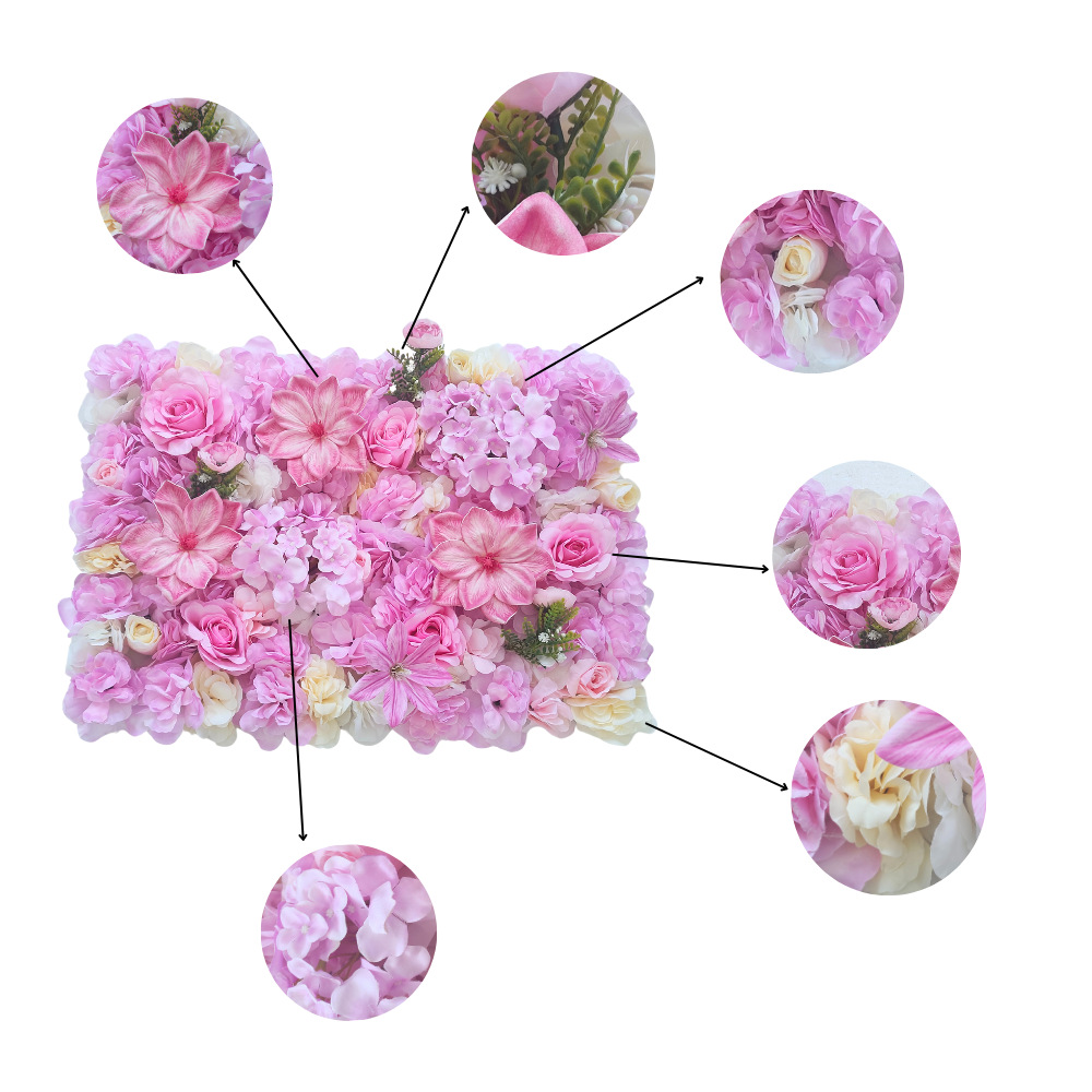 Pared de fondo de boda, decoración de hileras de flores artificiales, escaparate del centro comercial, pared de flores, estudio fotográfico, accesorios de tiro, suministros