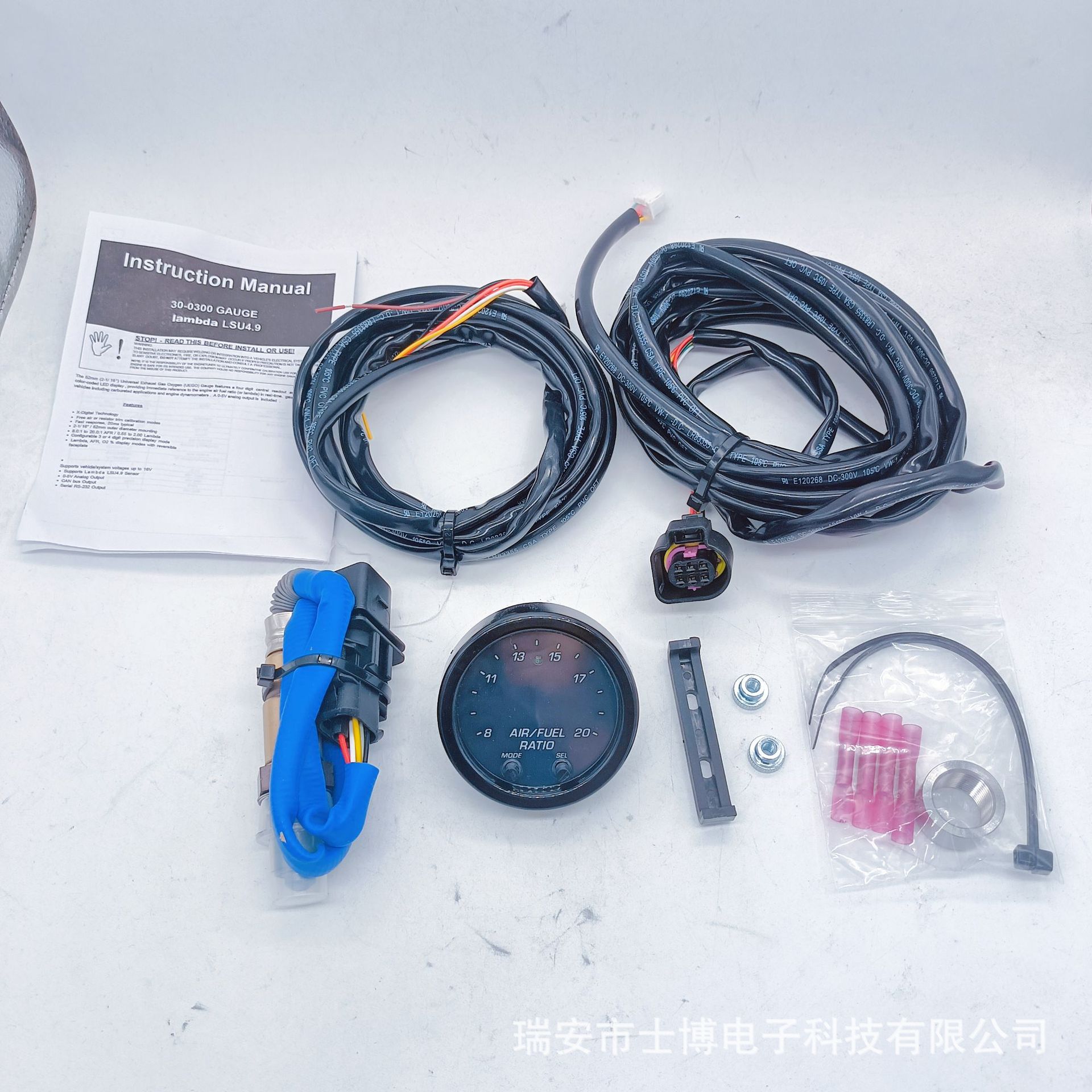 Car Modification Instrument Kit 30-0300 Racing Car Air-Fuel Ratio Meter Lsu4.9 Wide-Range Oxygen Sensor