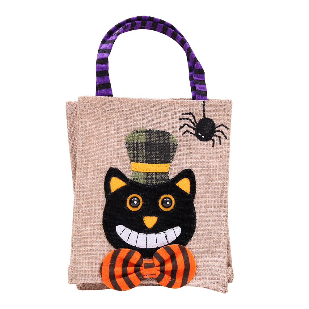 Bolsas de regalo de Halloween transfronterizas Bolsas de mano no tejidas Bolsas de dulces Bolsas de calabaza Bolsas de regalo de props