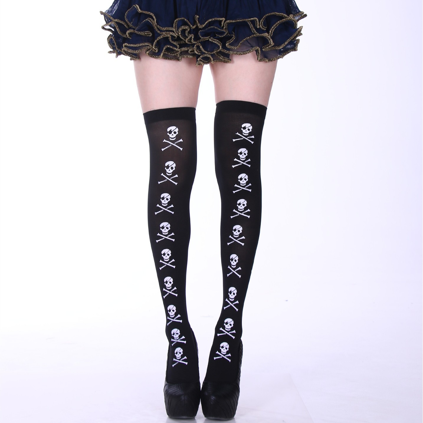 Los fabricantes suministran las medias del Festival del partido de Halloween Festival visten accesorios de ropa calcetines sobre la rodilla calcetines de sangre calcetines de enfermera