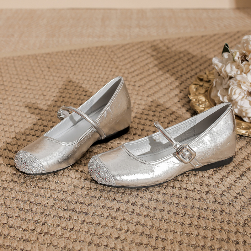 Soft-soled Shallow Mary Jane For Women Internal Height Increase, 2025 New Spring And Autumn Style, Retro French Flat_vogvips.com