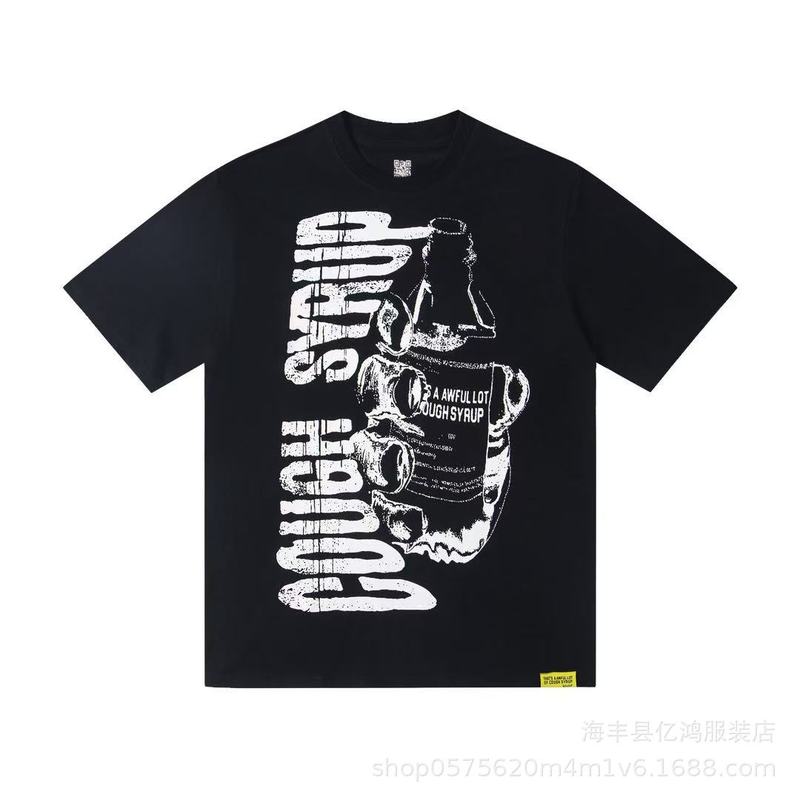 国境を越えた貿易のトレンドブランド THAT'S A AWFUL LOT OF COUGH SYRUP ゆったり男女兼用半袖Tシャツ|undefined