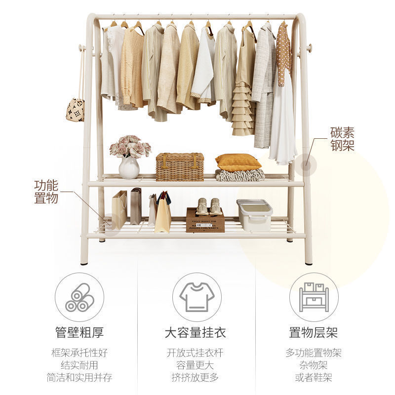 percha de ropa para suelo doméstico dormitorio percha de ropa fresca percha de ropa percha de sombrero móvil simple interior percha de ropa