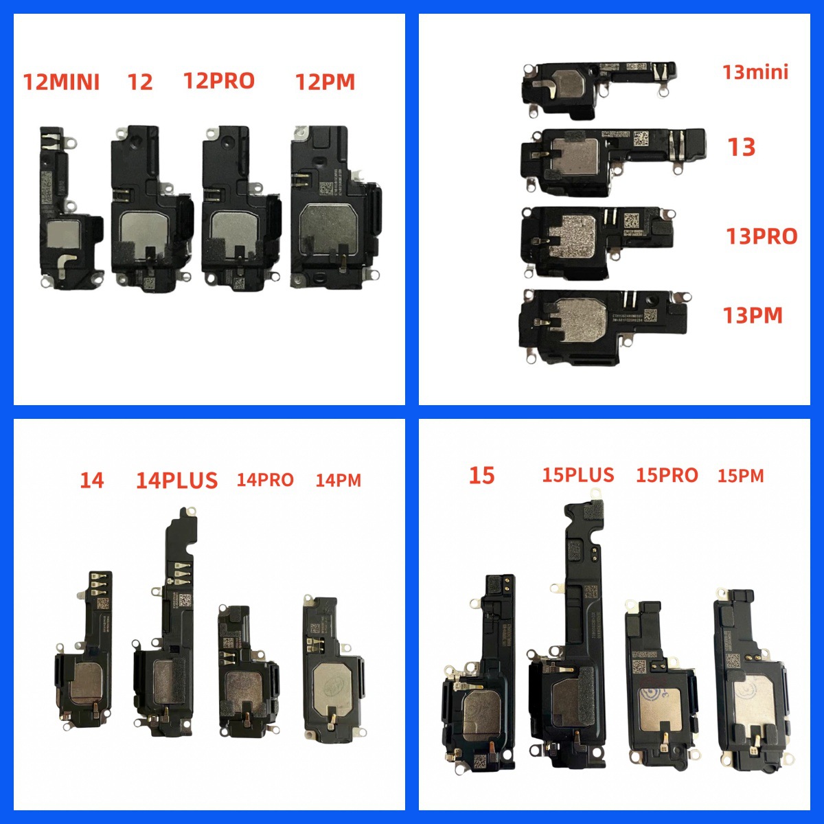 适用于苹果12Promax喇叭扬声器14plus外放13mini xs 7P8G免提听筒