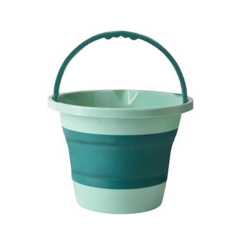 Multifunctional folding bucket for cars, portable fishing bucket, household cleaning bucket, outdoor folding silicone bucket