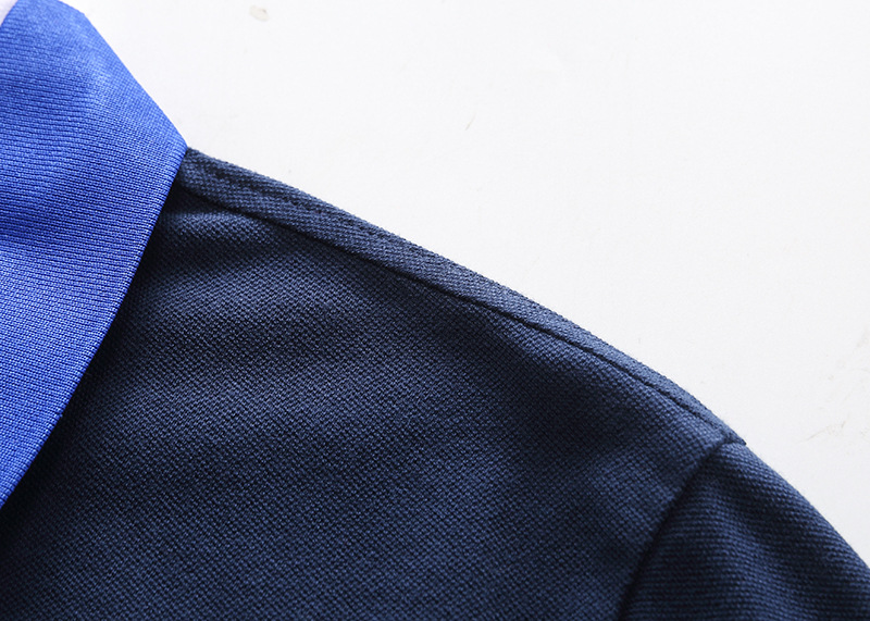 Men's Polo Shirt White Cotton With Eagle Embroidery For Men_voghion.com