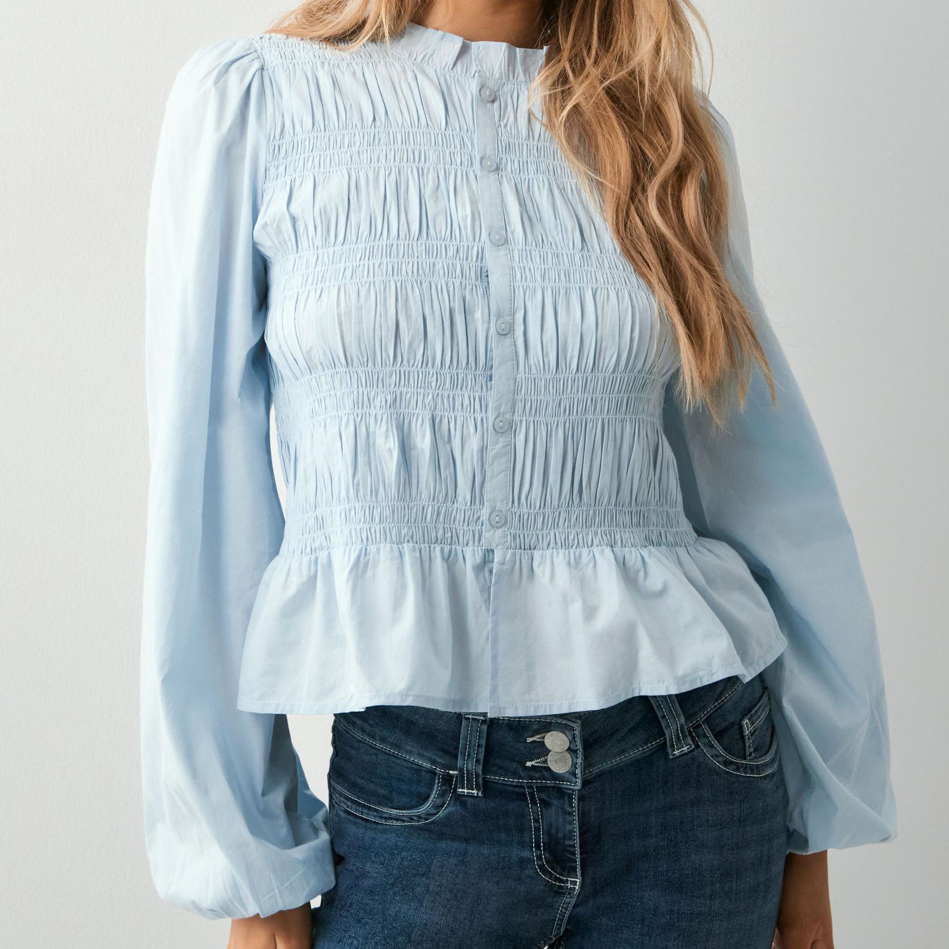 Solid Colour Slim-fit Cardigan Shirt For Women Casual Versatile_voghion.com