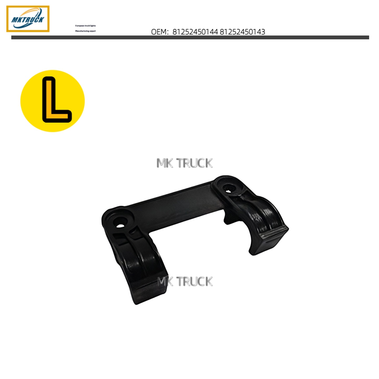Soporte de luz antiniebla 81252450144 81252450143 para la fábrica de piezas de camiones MAN TGA