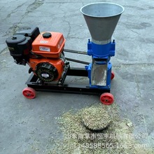 小型 家用平模饲料颗粒机汽油机款 牛羊鸡鸭猪 饲料造粒机厂家