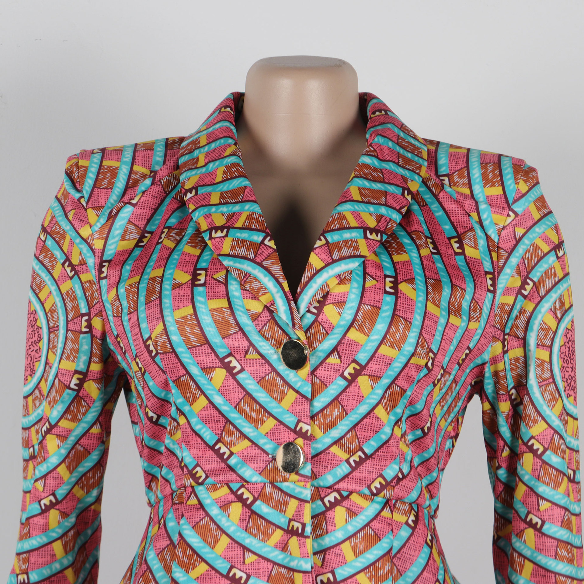 Women Spring Printed Top Hip Skirt Set