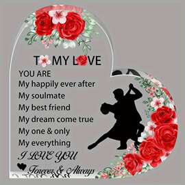 2D平面，1个装，送给他的/她的美丽礼物，送给我的爱人