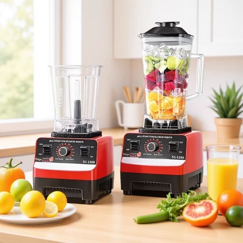 Mezclador transfronterizo de gran capacidad 2 - en - 1 triturador de hielo multifuncional para cocinas suplementarias molienda rompe paredes