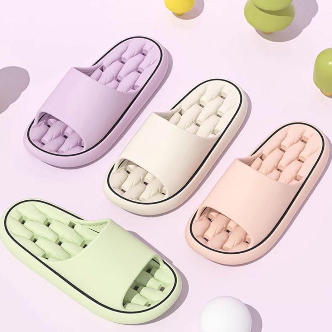 Internet Celebrant Popular Bathroom Slippers for Women Leaky and Stinky Hotel Indoor Household Non-Slip EVA Couple Slippers for Men