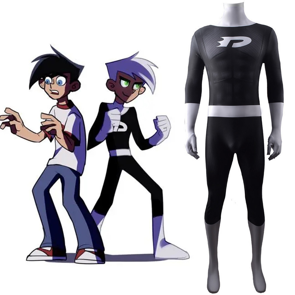 动画幻影丹尼cos服Danny Phantom幻影丹妮衣服cosplay外贸服装