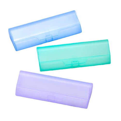 厂家直供方形圆形透明眼镜盒便携男女眼镜收纳盒PVC塑料眼镜壳