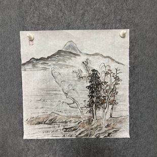 Four Painters of Qing Dynasty: Shi Tao's Landscape Scroll Album, Antique-Inspired Ink Painting, High-Definition Giclee Reproduction