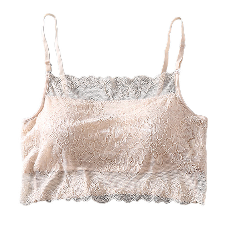 Silk Sling Tube Top High-grade Mulberry Silk Large Size Knitted Lace Wrapped Chest Base Underwear Women's Chest Pad