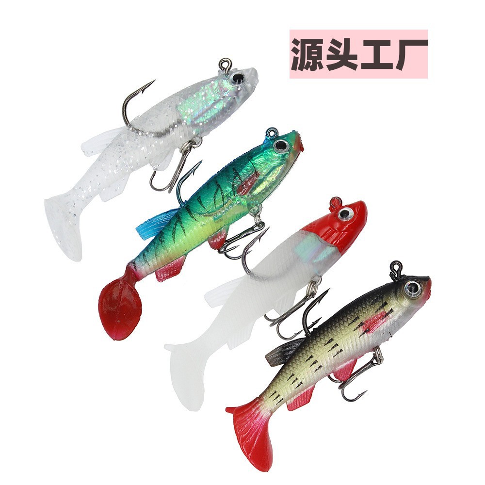 Tail fake bait 9cm14g bionic bait fish bait fake bait dual hook…