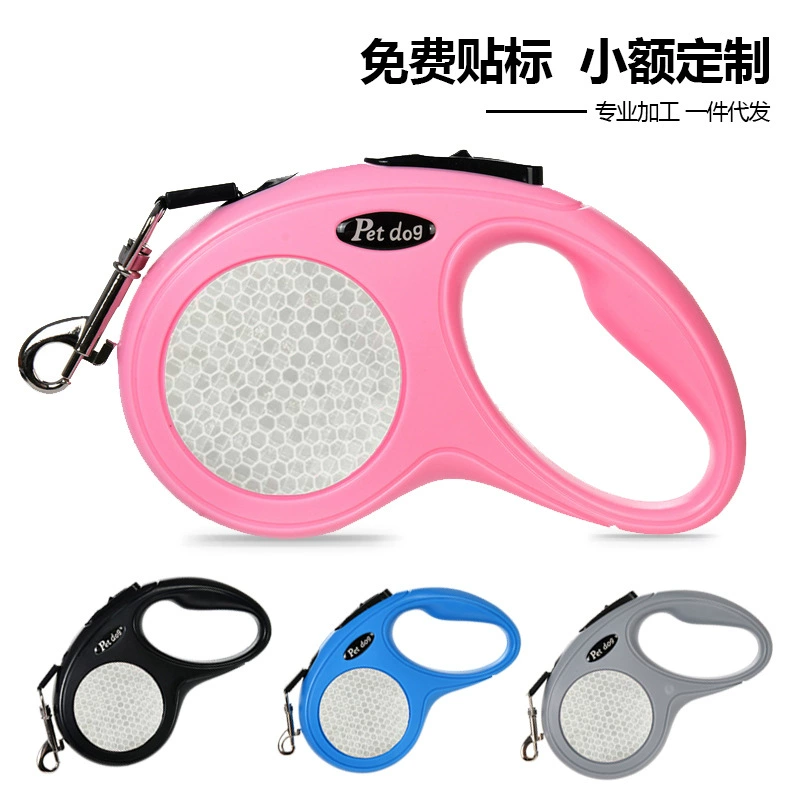 Автоматический выдвижной поводок для собак 5 м, анти-отрывной поводок для прогулок с щенками, новый продукт для Amazon