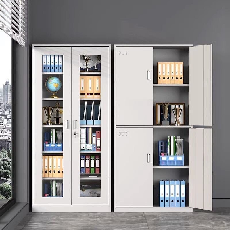Thickened metal cabinet storage cabinet with lock, document filing cabinet, metal storage cabinet, financial office file cabinet Thickened metal cabinet storage cabinet with lock, document filing cabinet, metal storage cabinet, financial office file cabinet