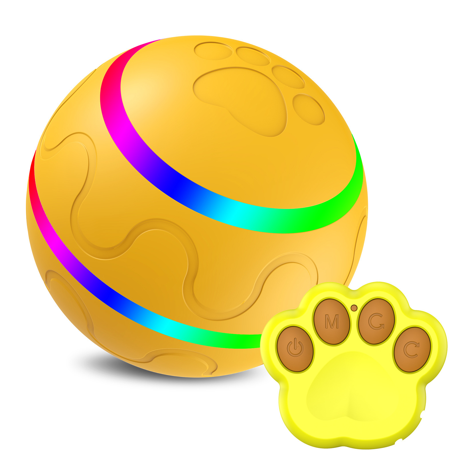 Nuevo producto transfronterizo bola de juguete para perros interactiva carga USB bola rodante inteligente bola de juguete para perros y gatos bola luminosa para mascotas image 8