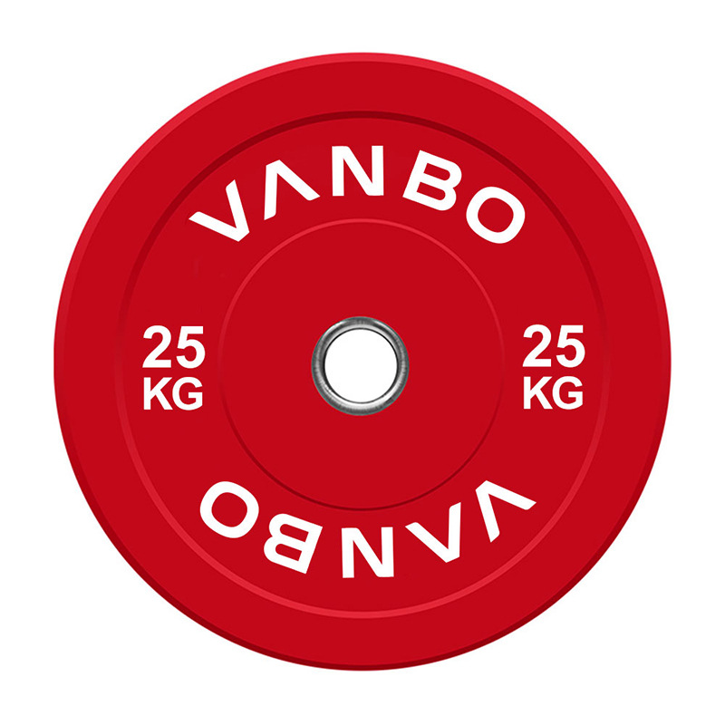 Gym Commercial Barbell Sheet Rubberized 5cm Large Hole Barbell Sheet Weightlifting Olympic Bar Three-Hole Rubber Barbell Hand Grip Sheet