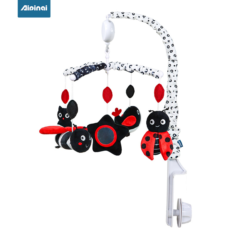 Cama animal negro y rojo Bell + 35 soporte de Música + caja de color