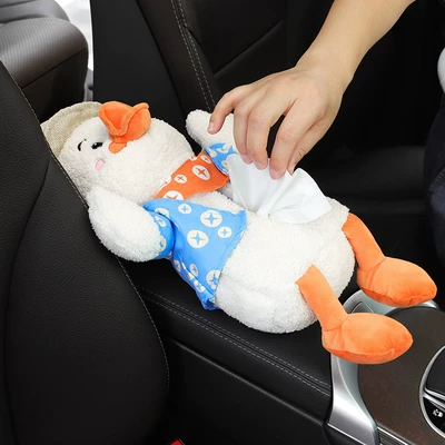 creative cartoon car tissue box, Car tissue box/set - fisherman-duck