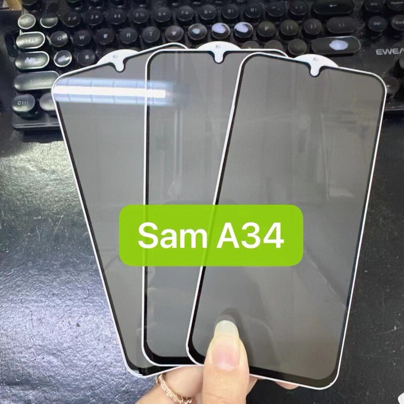 Samsung A17 Silk Screen Privacy Film A07 Privacy Film Full Screen A36 Bottom Plate A56 Tempered Film Suitable for A54 Mobile Phone Film